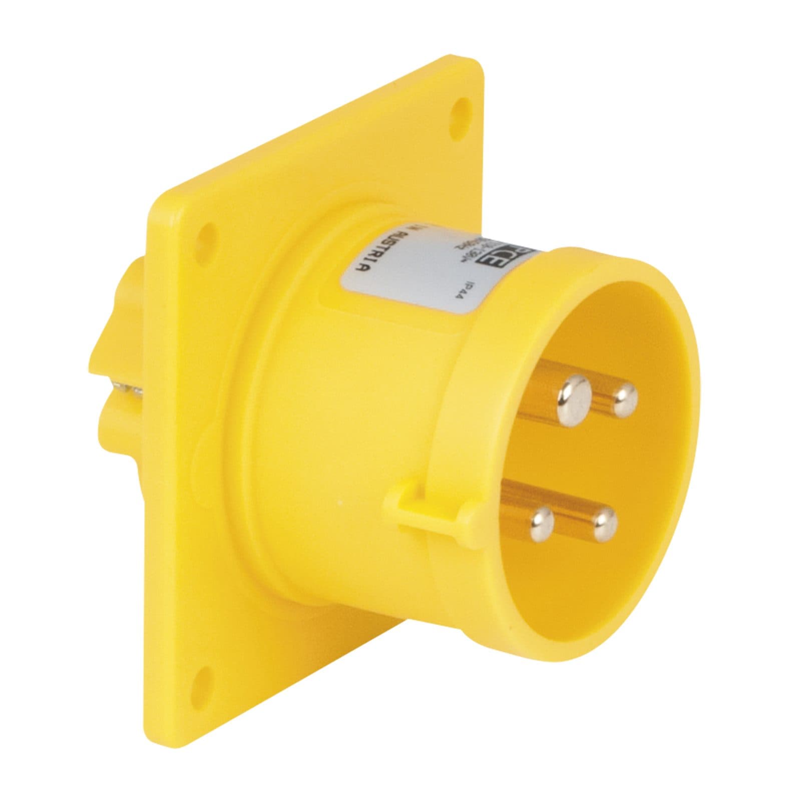 Socket 16A/110V 4P - Yellow - PCE 91313
