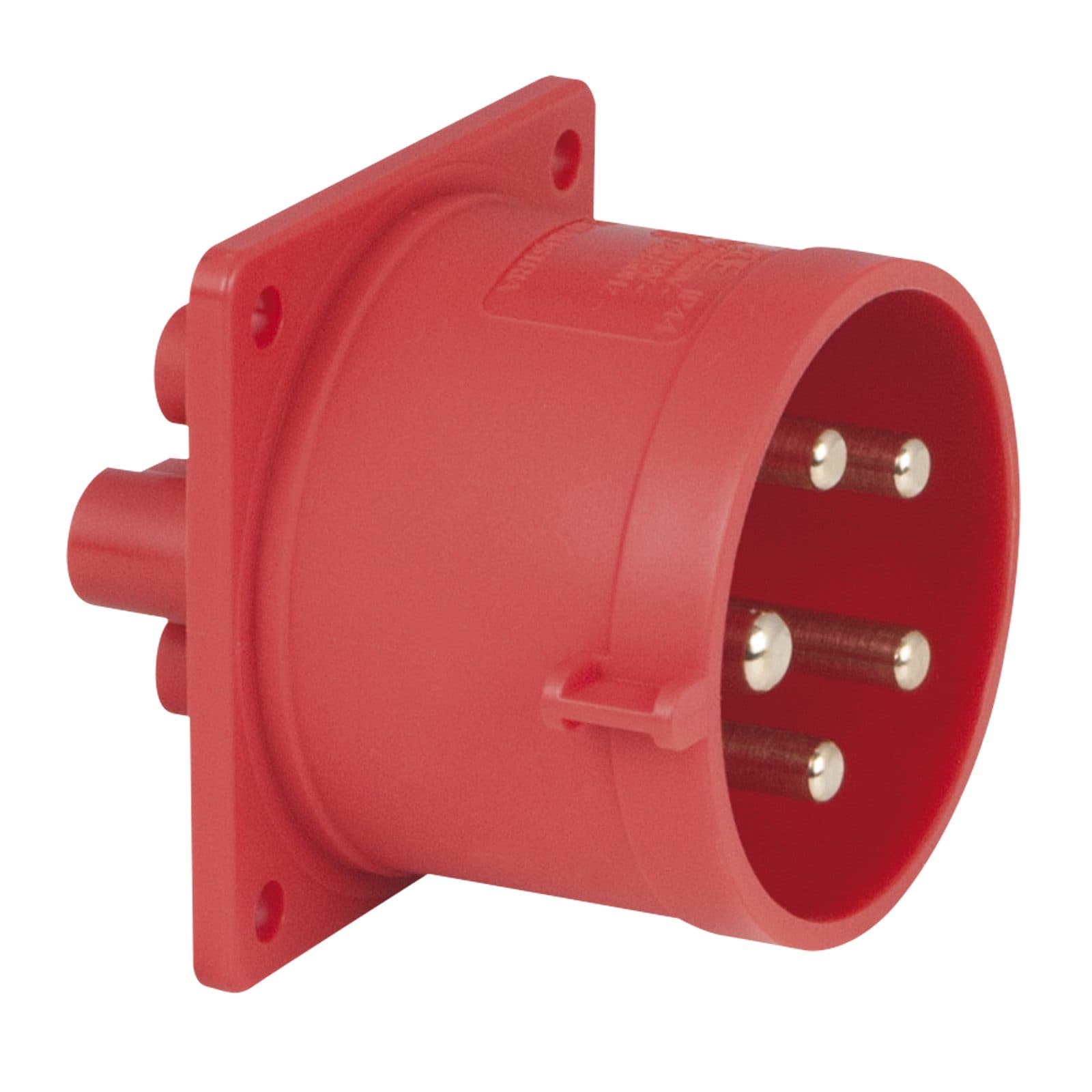 Socket Male 5P 32A/400V Red - PCE 913421