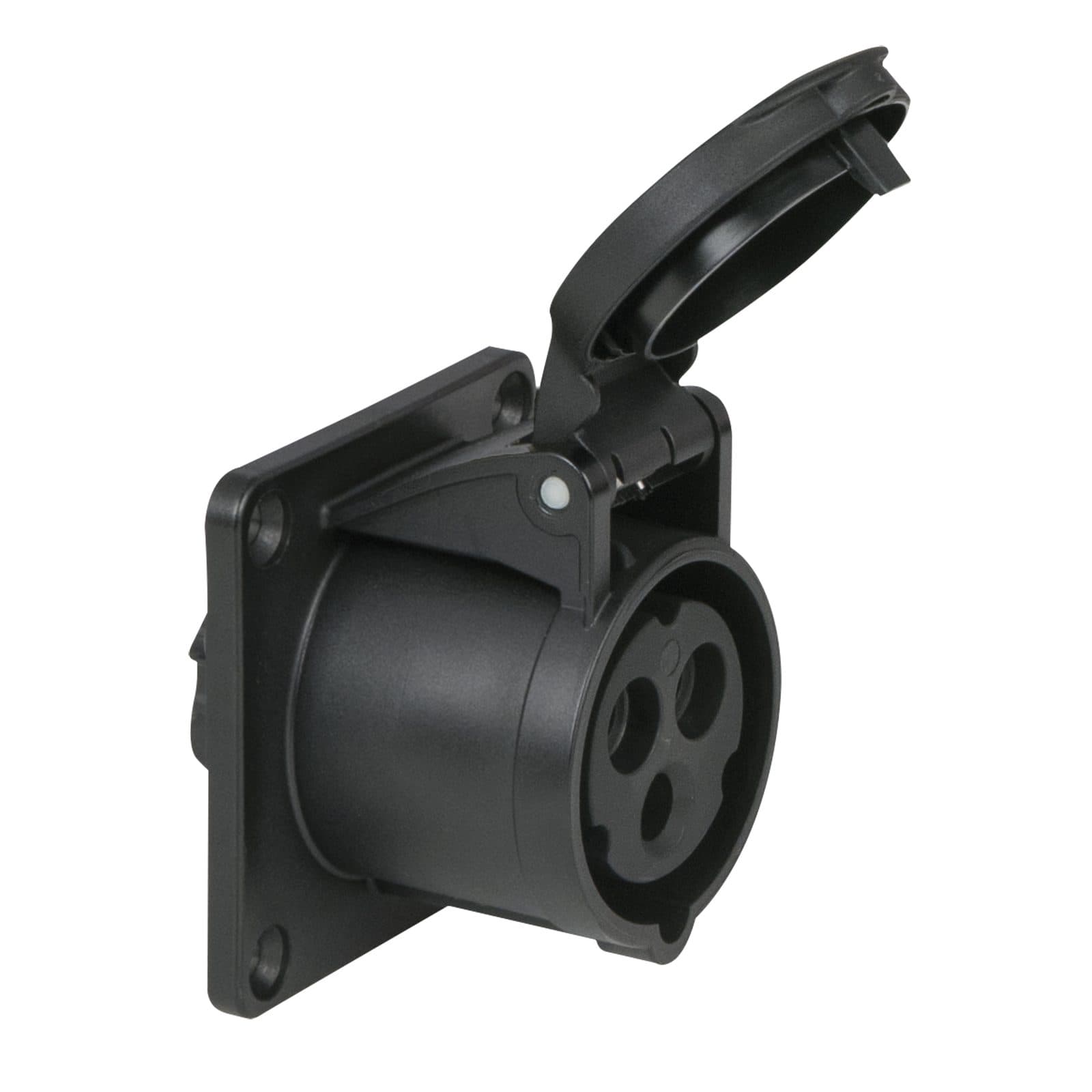 Socket Female 3P 16A/240V Black - PCE 91350