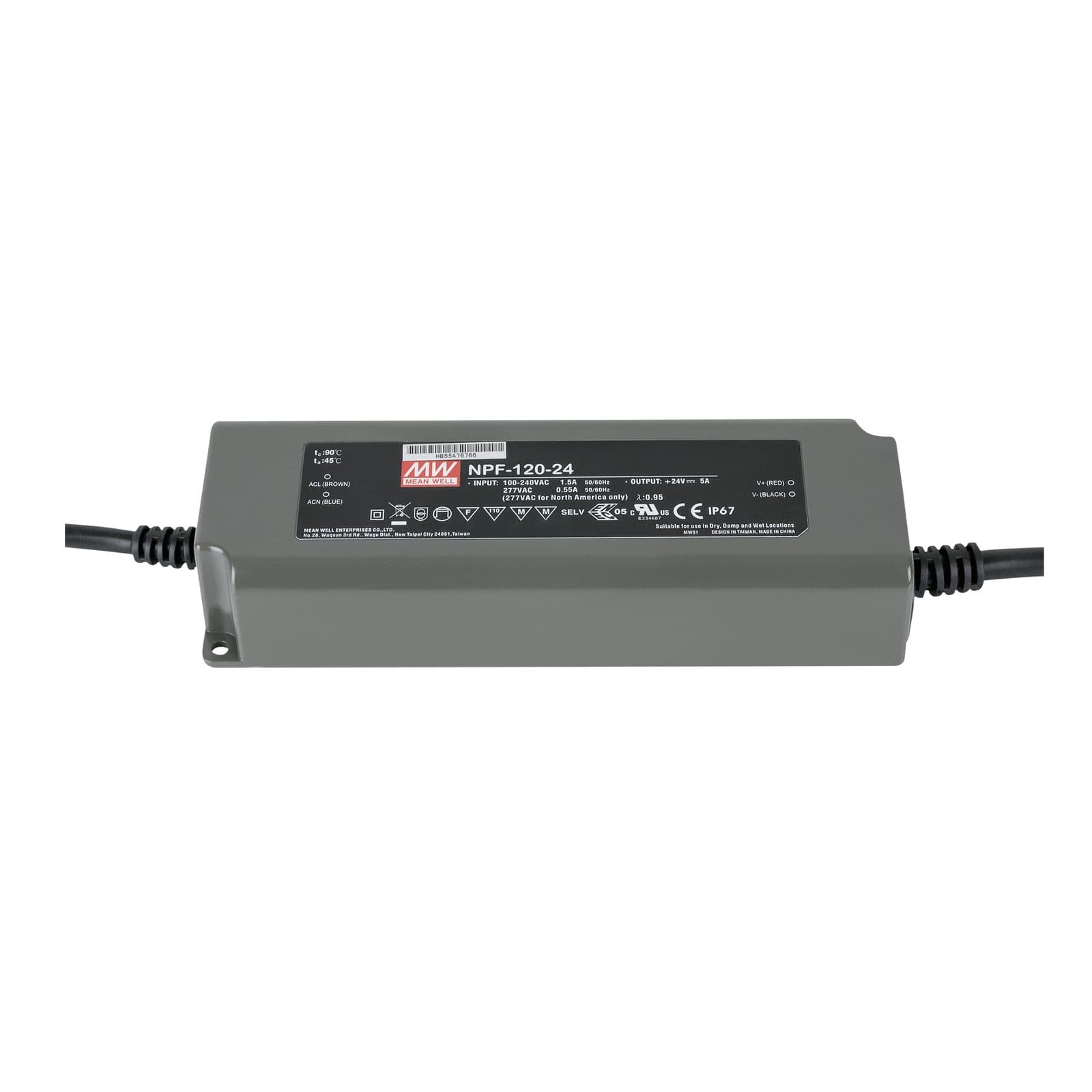 Power Supply 120 W 24 V DC - Meanwell A9900366