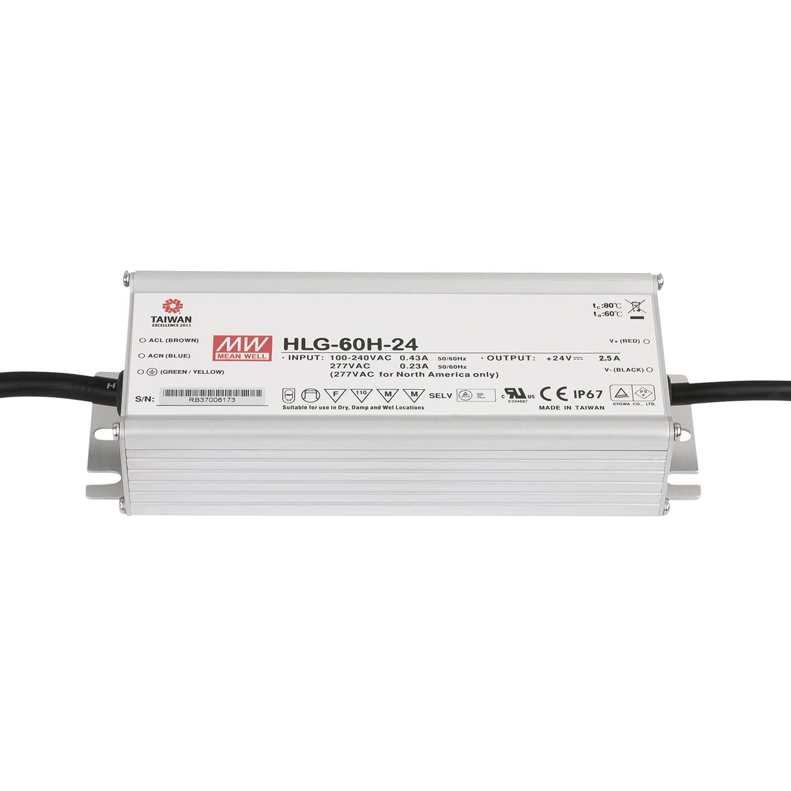 Alimentatore LED - 60 W - 24 V DC - Meanwell A9900381