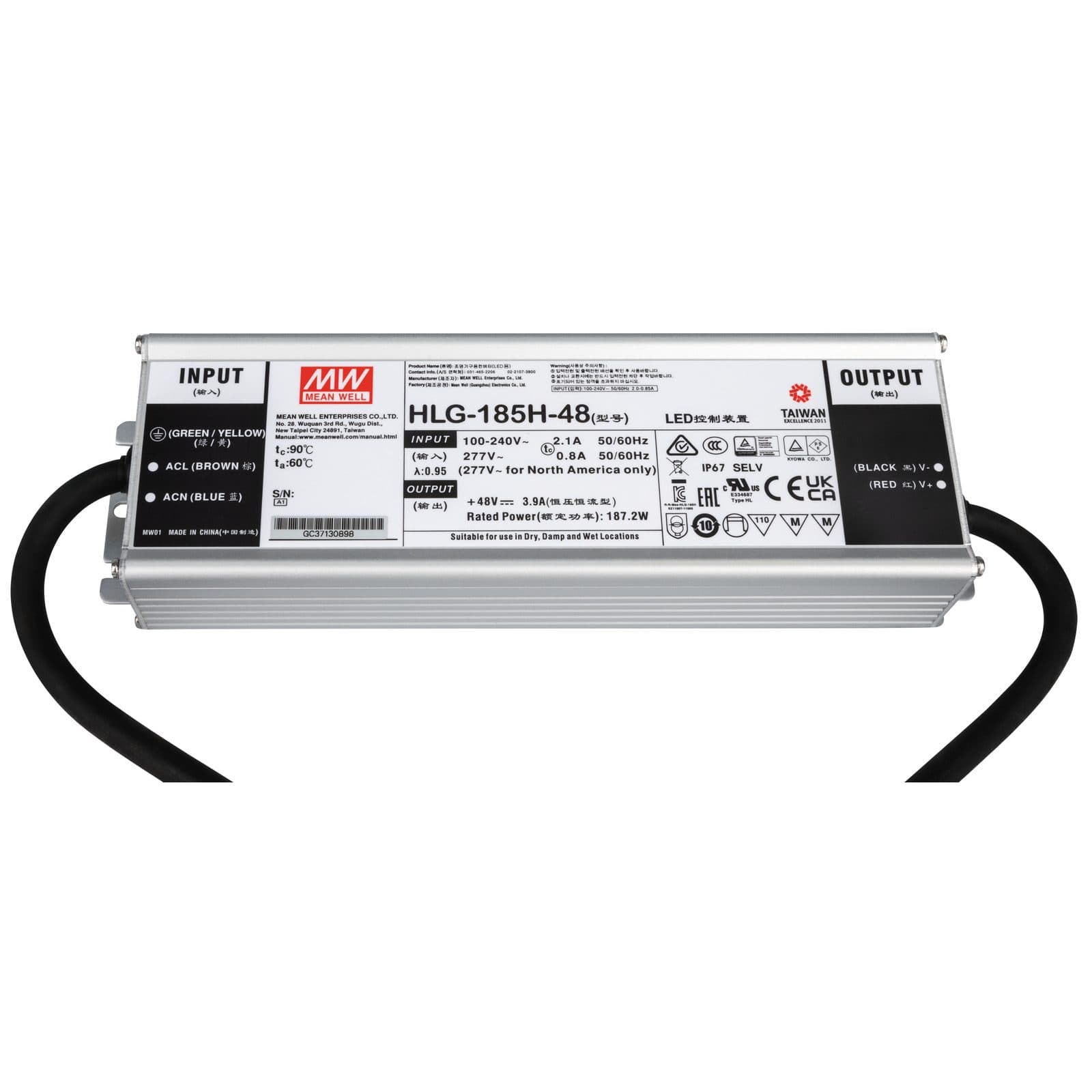 Alimentatore LED - 48 V DC - 185 W - Meanwell A9900388