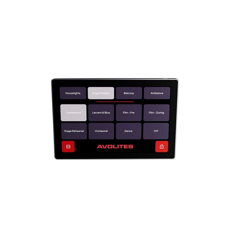 Touchscreen a muro D3 Touch 8 playback 8 macro PoE - Avolites AVO-30-02-3005