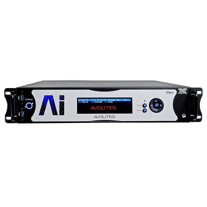 Media server Ai Q3Pro rack 2U 4K HDMI DMX ArtNet - AVOLITES AVO-31-31-0302