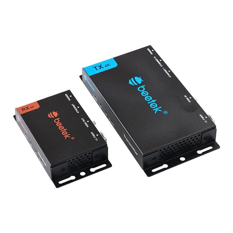 Kit extender HDMI 1.4 fibra 4K@60 RS232 IR ARC - Beetek BEE-M1-HDMI1.4