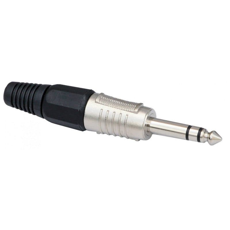 Connettore Jack stereo 6,3 mm maschio per cavo - HILEC BEG-B01301