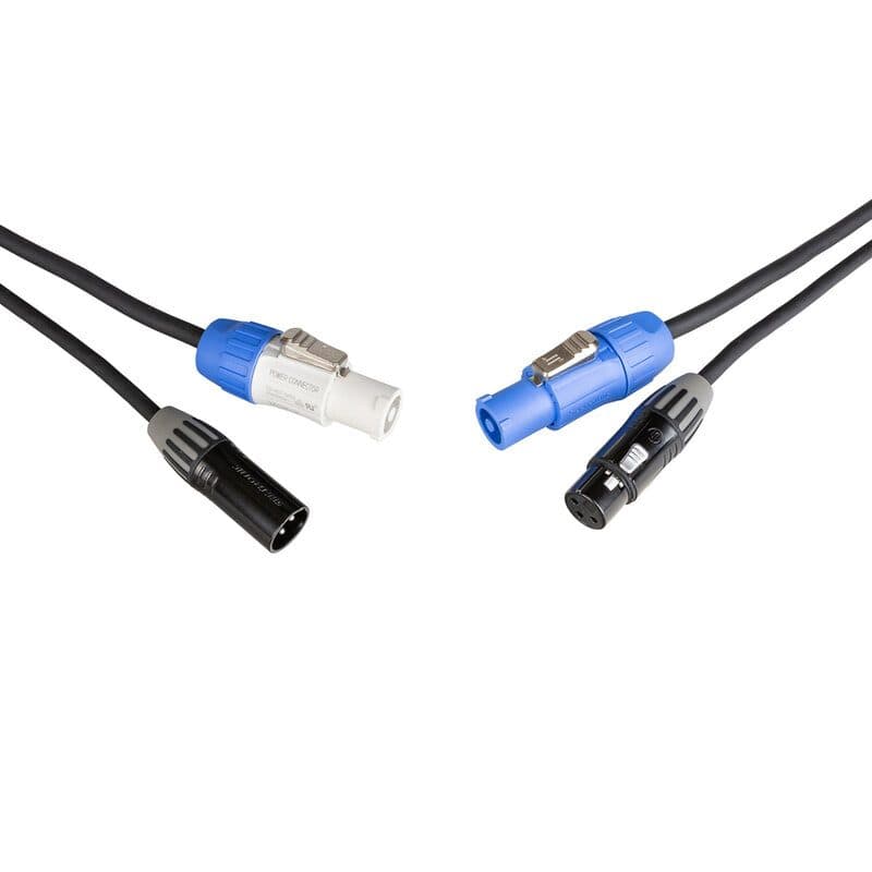Cavo combinato DMX e alimentazione 3m XLR 3-pin Seetronic - HILEC BEG-B01566