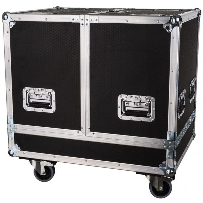 Flight case per 2 SC-12 e 2 staffe U pieghevoli, nero - JB SYSTEMS BEG-B03261
