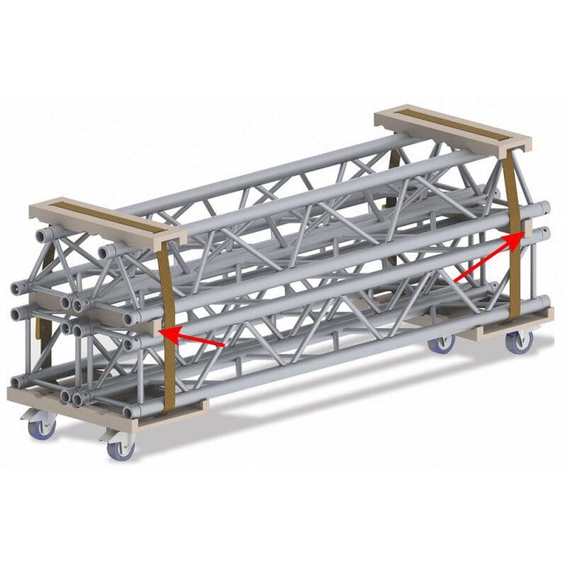 Distanziale antiscivolo per trolley traliccio - BRITEQ BEG-B03496