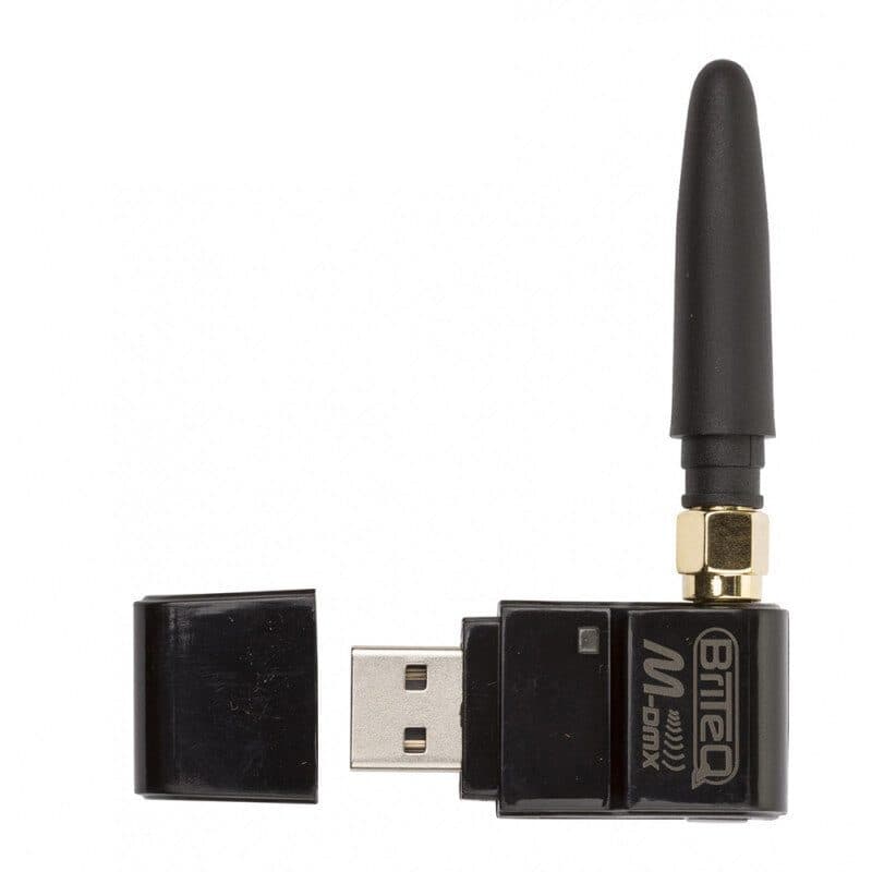Chiavetta DMX wireless W-DMX ricevitore USB-A 2,4 GHz - BRITEQ WTR-DMX BEG-B04645