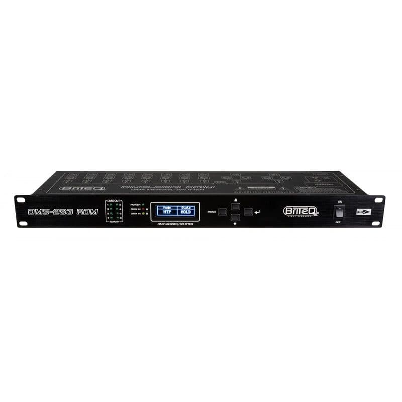 Merger splitter booster DMX RDM rack 19" 1U 8 uscite 3-pin - BRITEQ BEG-B05042
