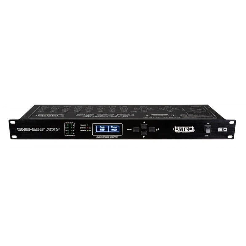 Merger splitter booster DMX RDM rack 19" 1U 8 uscite 5-pin - BRITEQ BEG-B05043