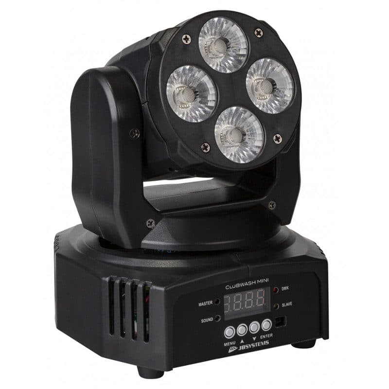 Testa mobile Wash mini 4 LED RGBWA+UV 12W - JB SYSTEMS BEG-B05530