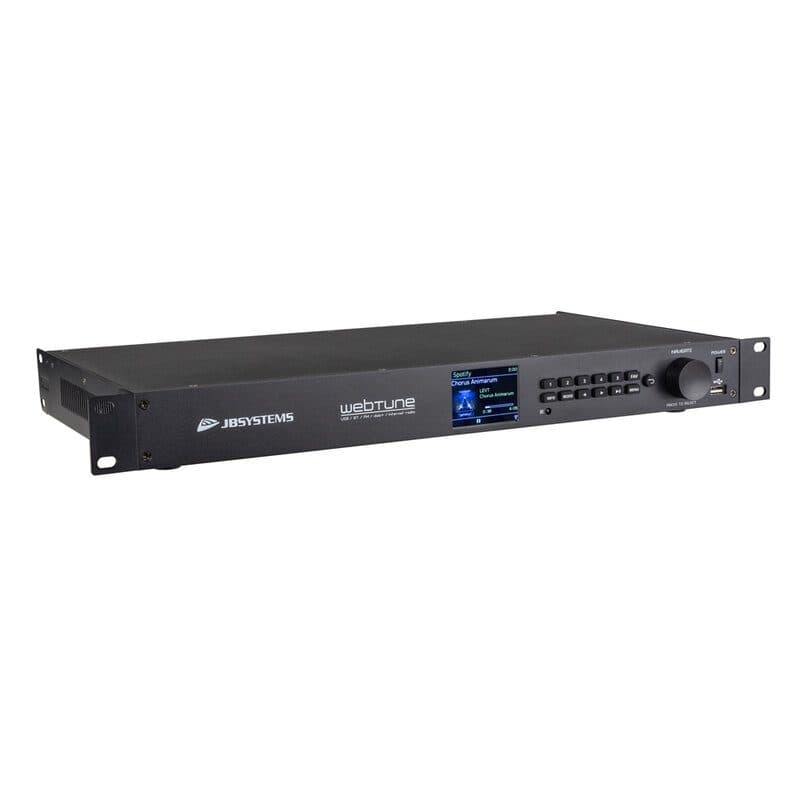 Audio player rack 19" 1U DAB Spotify Bluetooth - JB SYSTEMS BEG-B08217