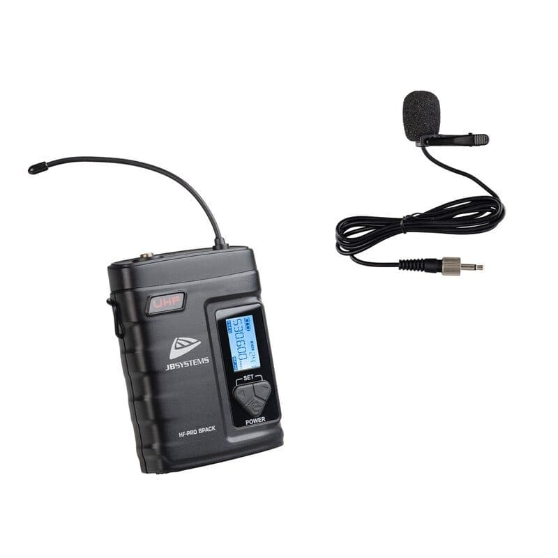 Bodypack con lavalier per HF-PRO Quad Receiver e Twin Diversity - JB Systems BEG-B08316