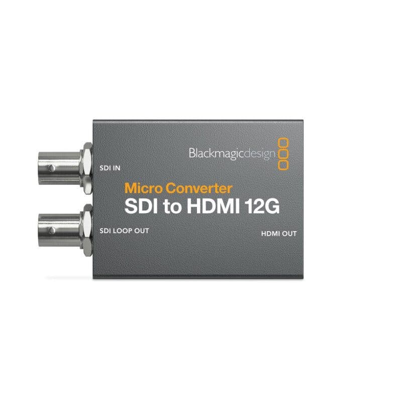 Convertitore micro SDI-HDMI 12G con alimentatore - Blackmagic Design BLM-CONVCMIC/SH12G/W