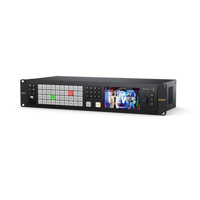Pannello rack monitoraggio ATEM 40 ingressi IP 12G-SDI HDMI - Blackmagic Design BLM-SWPANELABRMP40