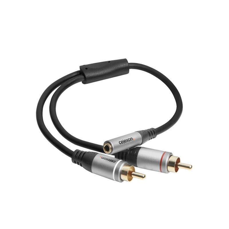 Adattatore audio 2x Cinch a jack stereo 3,5 mm - CELEXON CEL-1000015624