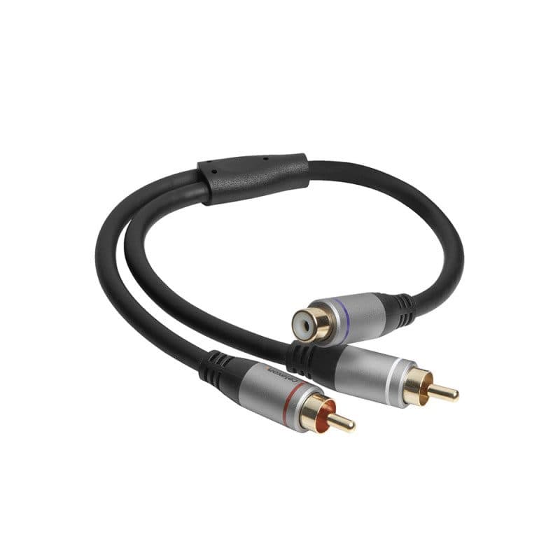 Adattatore audio 2x Cinch a Cinch mono 0,25 m - CELEXON CEL-1000015628