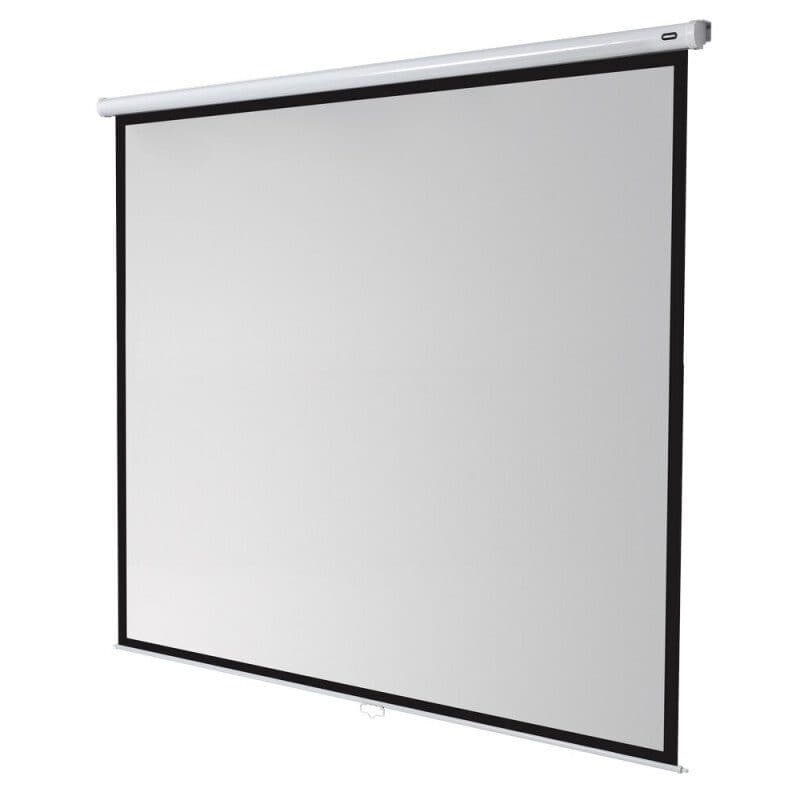 Schermo proiezione a rullo 300x300cm gain 1.0 cassonetto bianco - CELEXON CEL-1090034