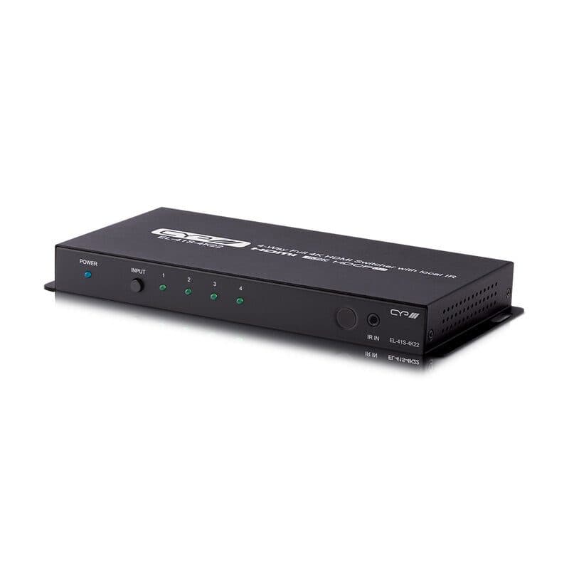 Switcher HDMI 4x1 4K HDR auto-switching HDCP 2.2 - CYP CYP-EL-41S-4K22