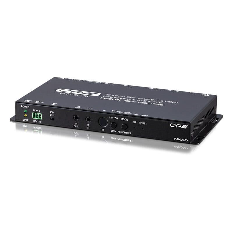 Trasmettitore AV over IP 1G 4K HDMI USB-C - CYP CYP-IP-7000C-TX