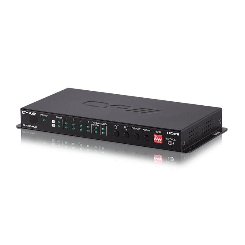 Matrice HDMI 4x2 4K HDR audio analogico EDID CEC - CYP CYP-OR-42CD-4K22