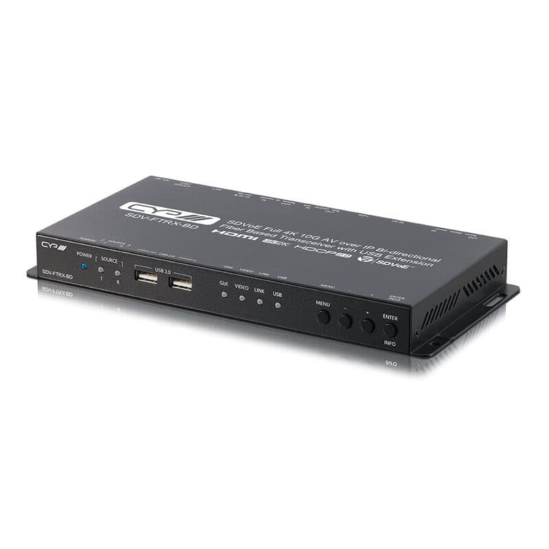 Transceiver SDVoE 10G HDMI DisplayPort fibra USB KVM - CYP CYP-SDV-FTRX-BD
