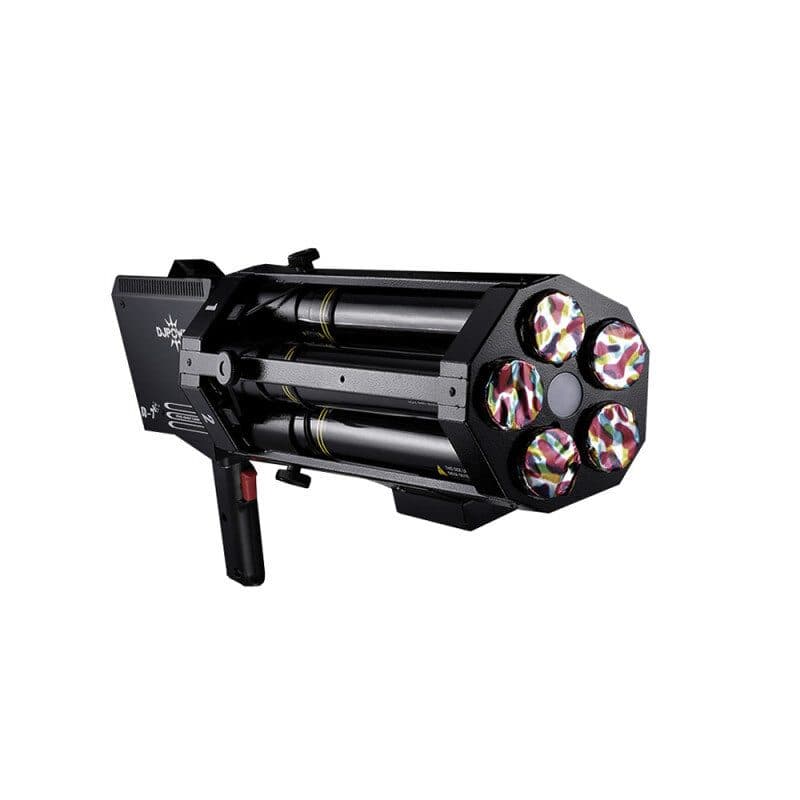 Pistola elettrica coriandoli 5 uscite LED - DJPOWER DJP-R-7