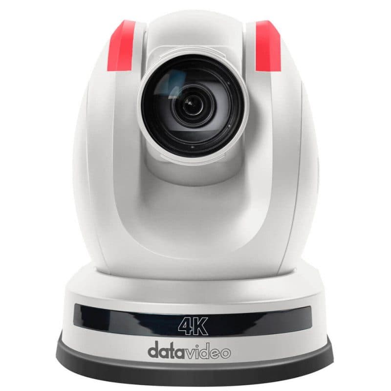 Videocamera PTZ 4K 12x zoom HDBaseT bianca tracciamento automatico - Datavideo DTV-7000-3088