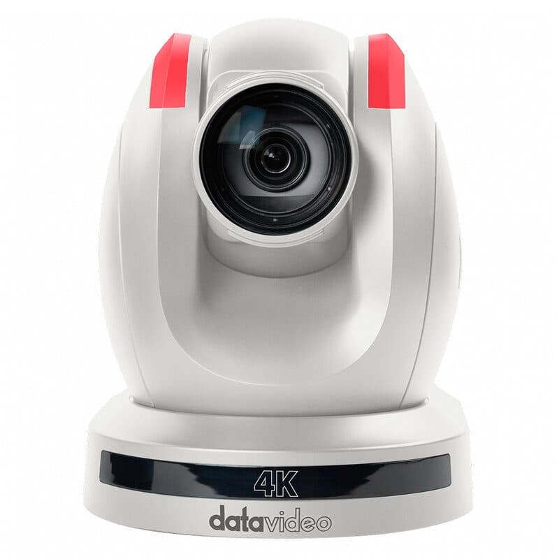 Videocamera PTZ 4K broadcast bianca 12x zoom NDI auto-tracking - Datavideo DTV-7000-3095