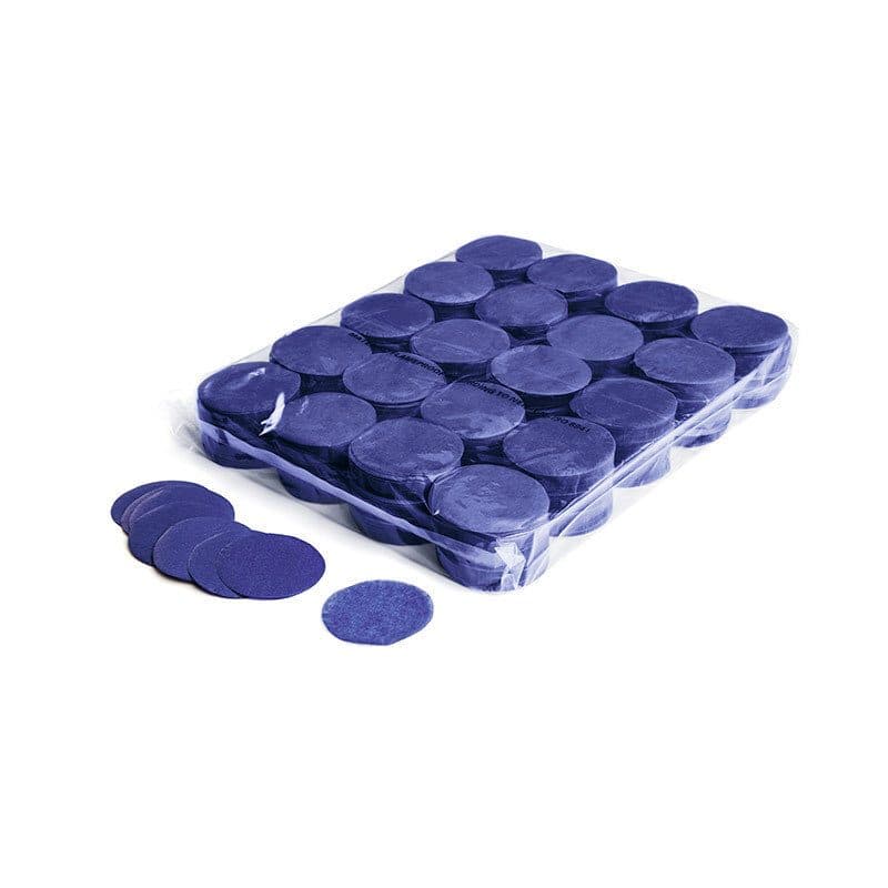 Coriandoli rotondi carta blu scuro Ø55 mm a caduta lenta - THE CONFETTI MAKER EFX-CON02DB
