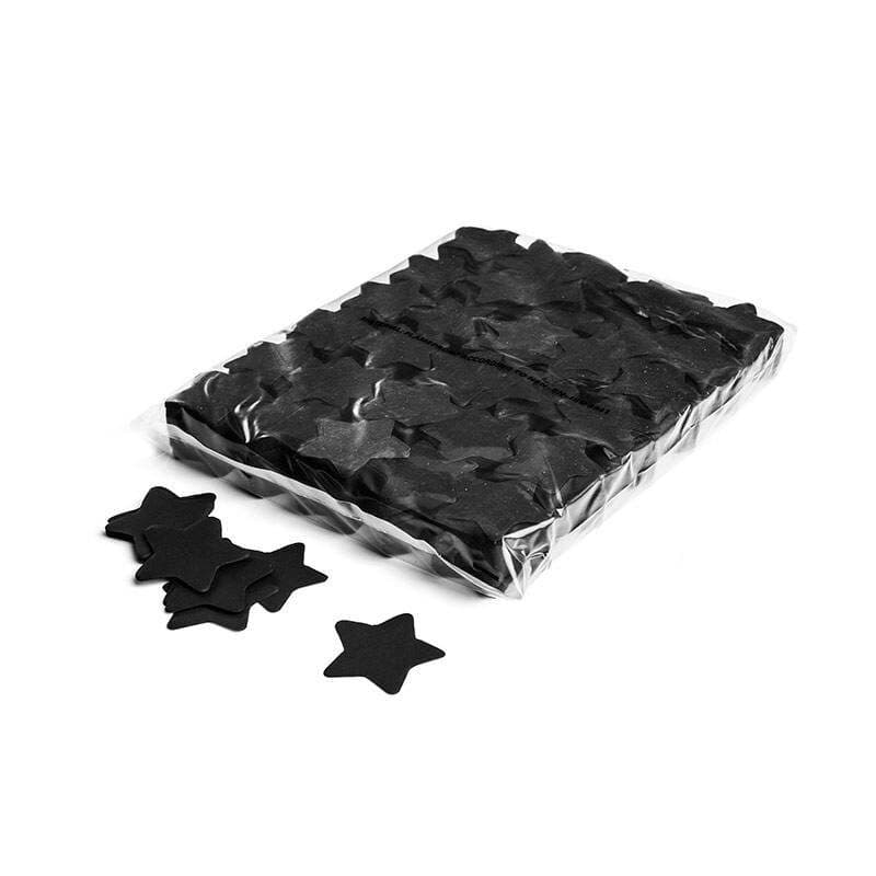 Coriandoli slowfall a stella neri in carta Ø55mm - THE CONFETTI MAKER EFX-CON03BL