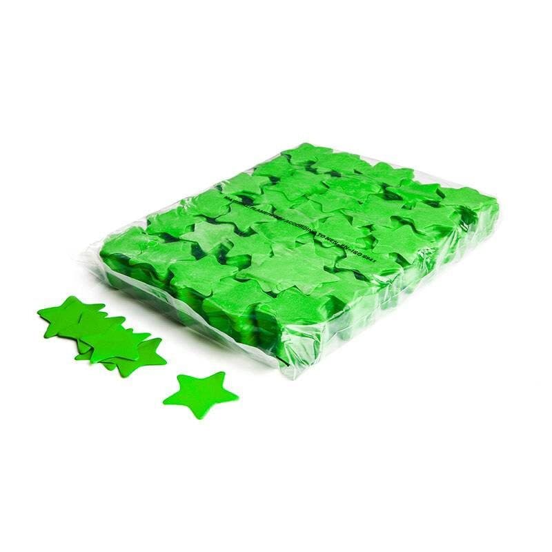 Coriandoli slowfall a stella verde chiaro in carta Ø55mm - THE CONFETTI MAKER EFX-CON03LG