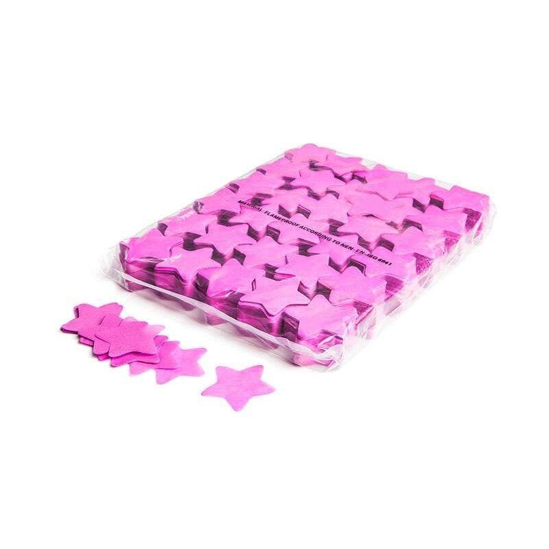 Coriandoli stella a caduta lenta rosa carta Ø55mm - THE CONFETTI MAKER EFX-CON03PK
