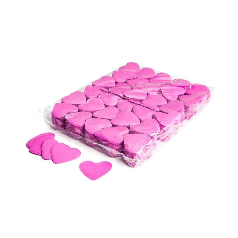 Coriandoli carta cuore rosa Ø55mm caduta lenta - THE CONFETTI MAKER EFX-CON04PK