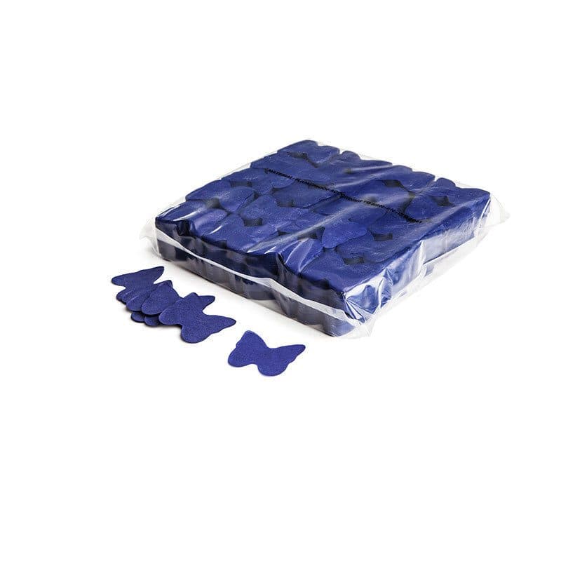 Coriandoli farfalla slowfall blu scuro Ø55 mm carta - THE CONFETTI MAKER EFX-CON07DB