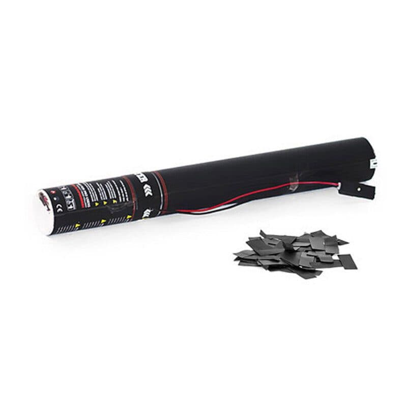 Cannone elettrico 50 cm coriandoli carta neri - The Confetti Maker EFX-ECC01BL