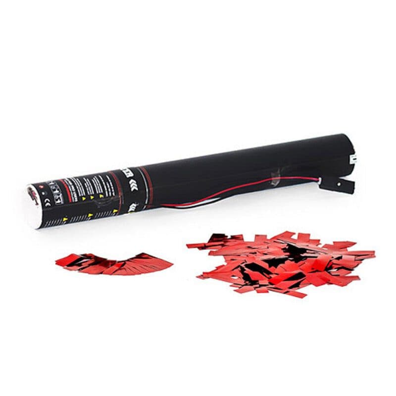 Cannone elettrico coriandoli metallizzati rossi 50cm - THE CONFETTI MAKER EFX-ECC03RD
