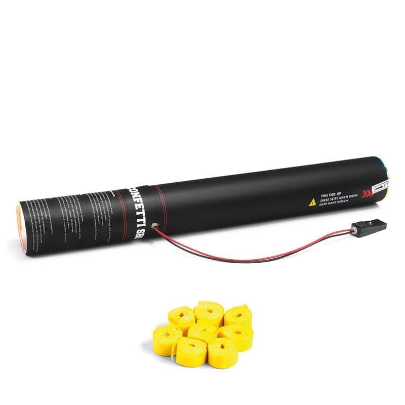 Cannone elettrico 50 cm stelle filanti gialle - THE CONFETTI MAKER EFX-ESC01YL
