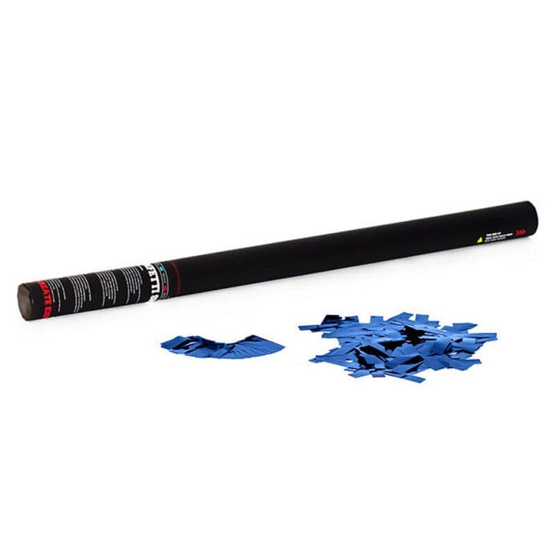 Cannone coriandoli manuale 80cm blu metallizzato - THE CONFETTI MAKER EFX-HCC09DB