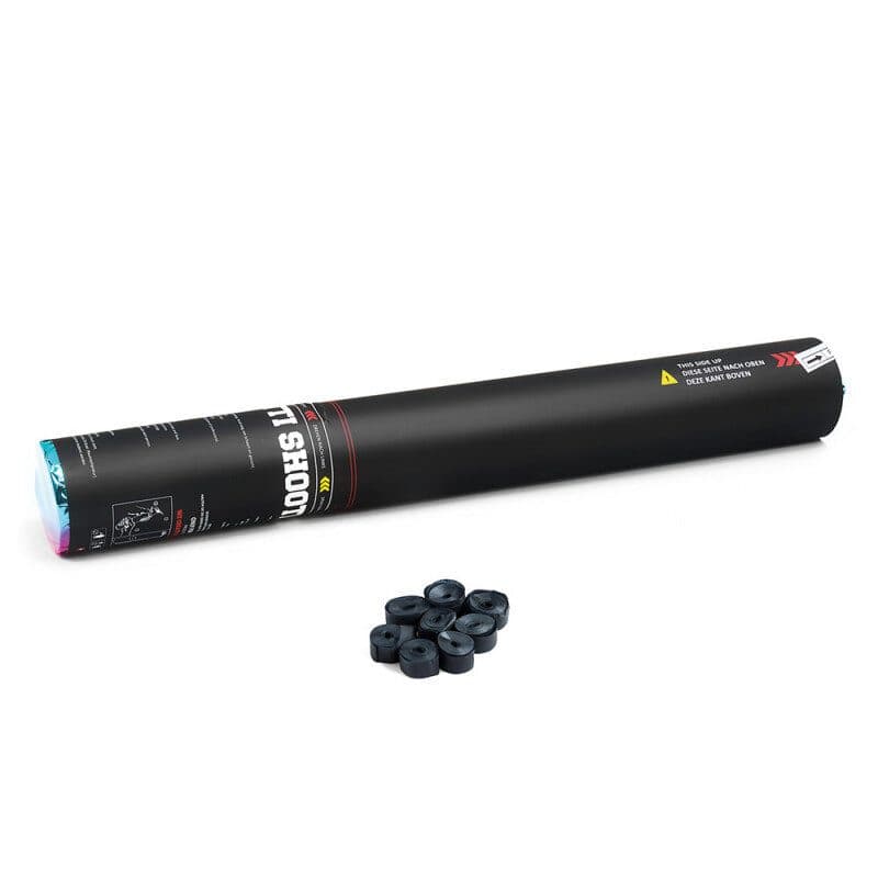 Cannone manuale stelle filanti 50 cm nero - THE CONFETTI MAKER EFX-HSC03BL