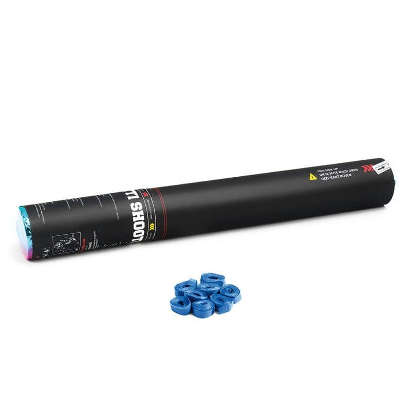 Cannone manuale stelle filanti 50 cm blu scuro - THE CONFETTI MAKER EFX-HSC03DB