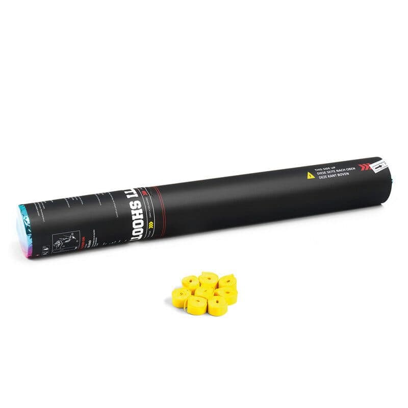 Cannone manuale stelle filanti 50 cm giallo - THE CONFETTI MAKER EFX-HSC03YL