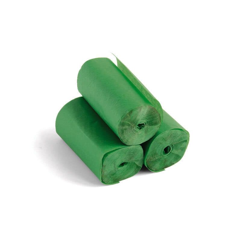 Stelle filanti stadium 20m x 5 cm verde scuro, carta biodegradabile - THE CONFETTI MAKER EFX-STR04DG