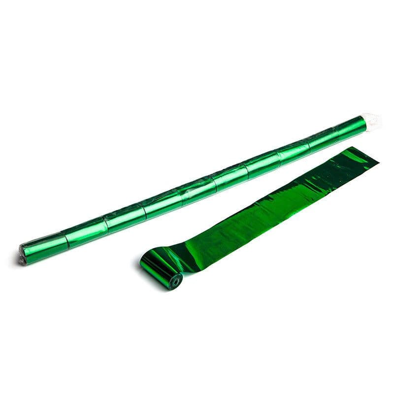 Stelle filanti metallizzate verdi 10m x 5 cm - THE CONFETTI MAKER EFX-STR07DG