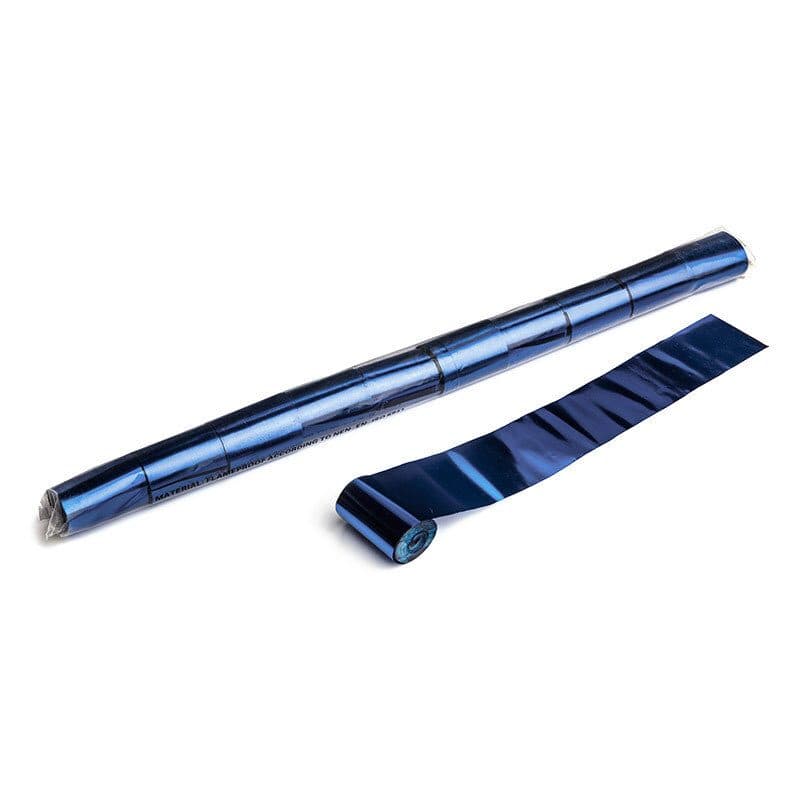 Stelle filanti stadium metallizzate blu 20m x 5cm - THE CONFETTI MAKER EFX-STR08DB