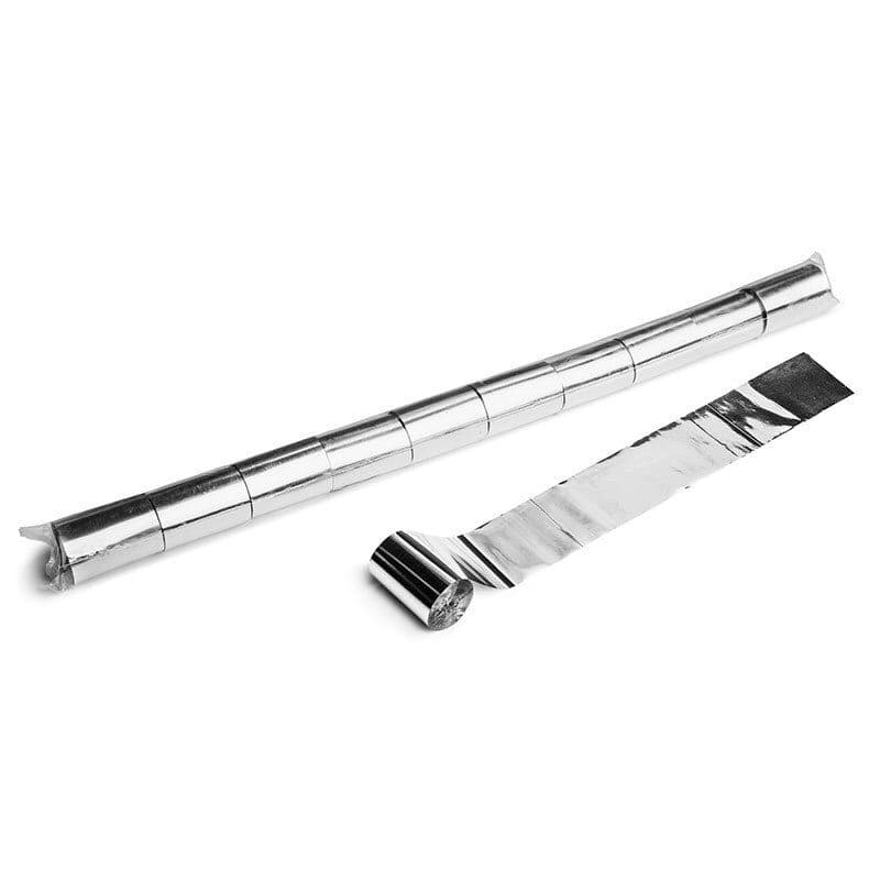 Stelle filanti stadium metallizzate argento 20m x 5cm - THE CONFETTI MAKER EFX-STR08SL