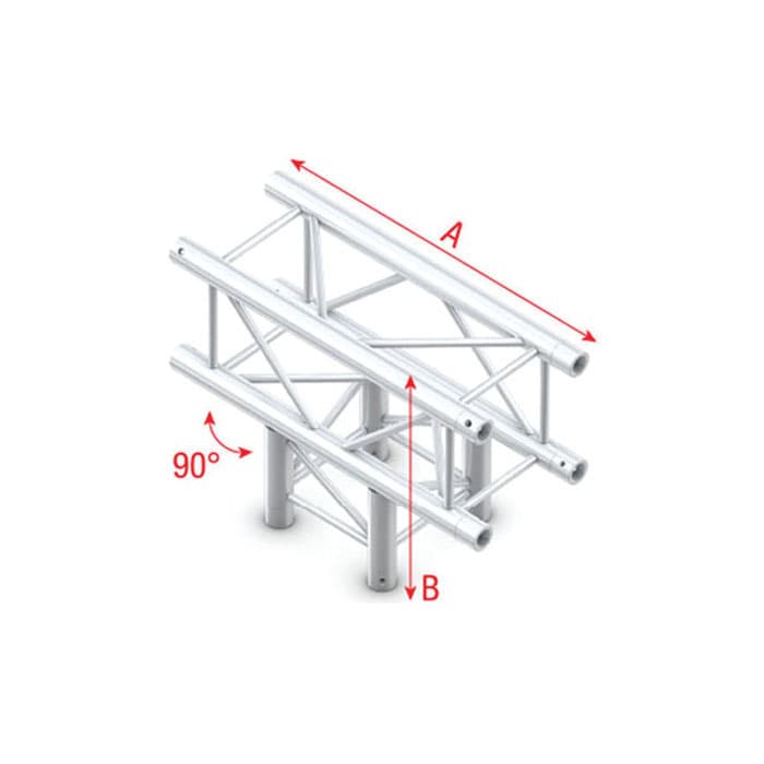 F Truss T-Cross 3-way - 50cm - Milos FQ30035