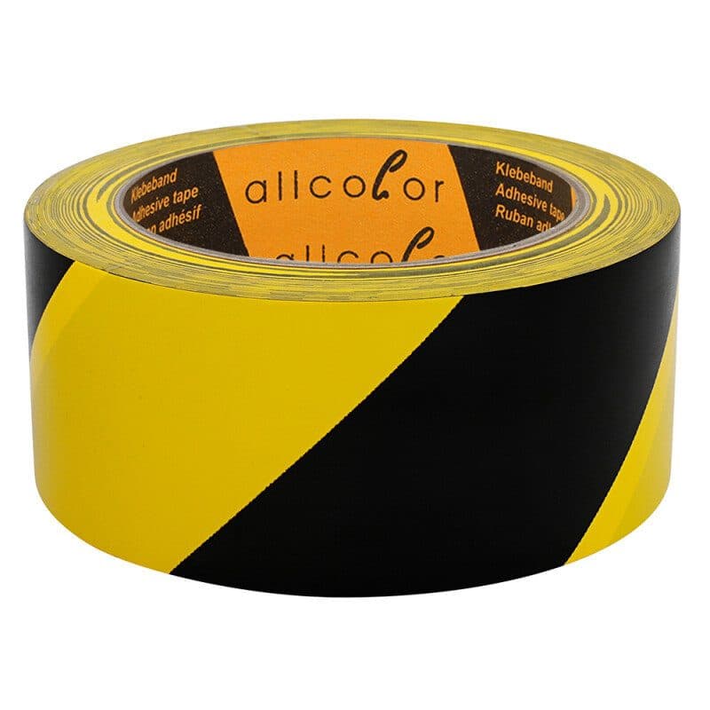 Nastro segnalazione nero-giallo 75mm - ALLCOLOR GAF-510-75BG